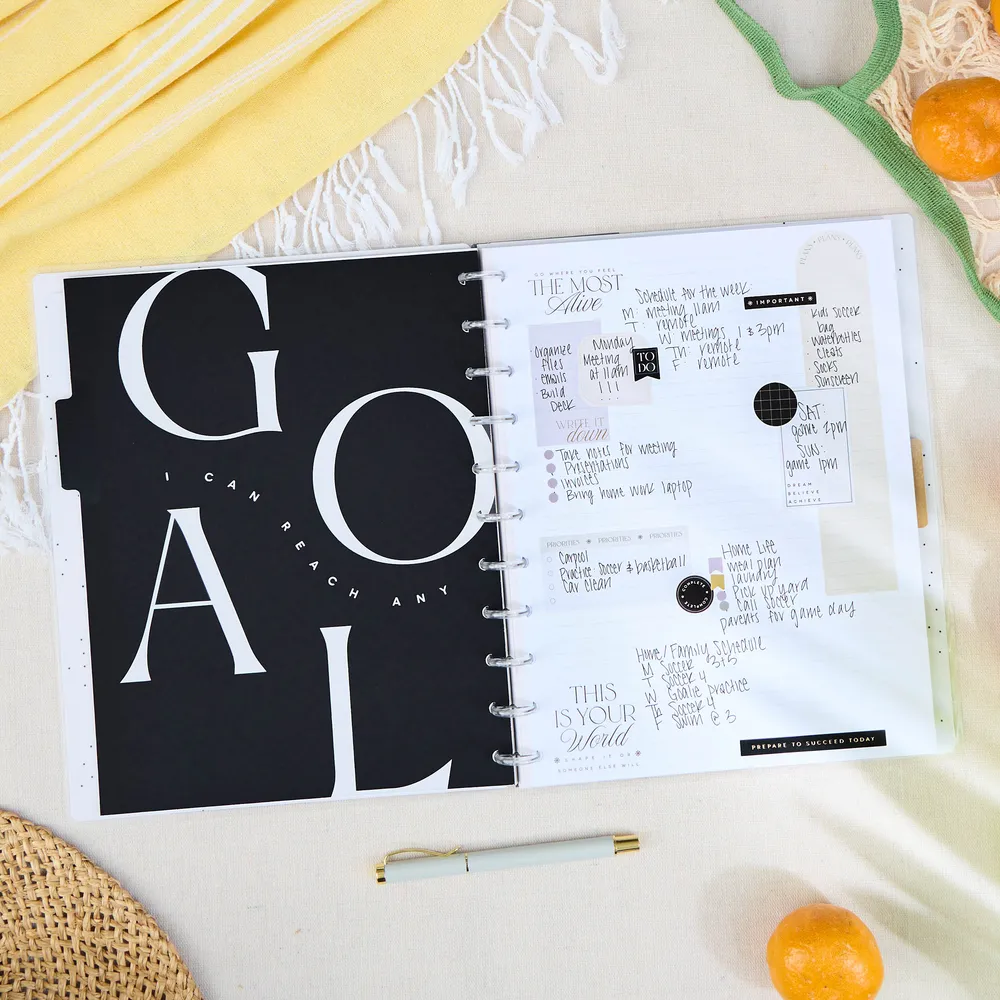 Happy Planner Neutral Chic carnet Big pointillé 60 feuilles