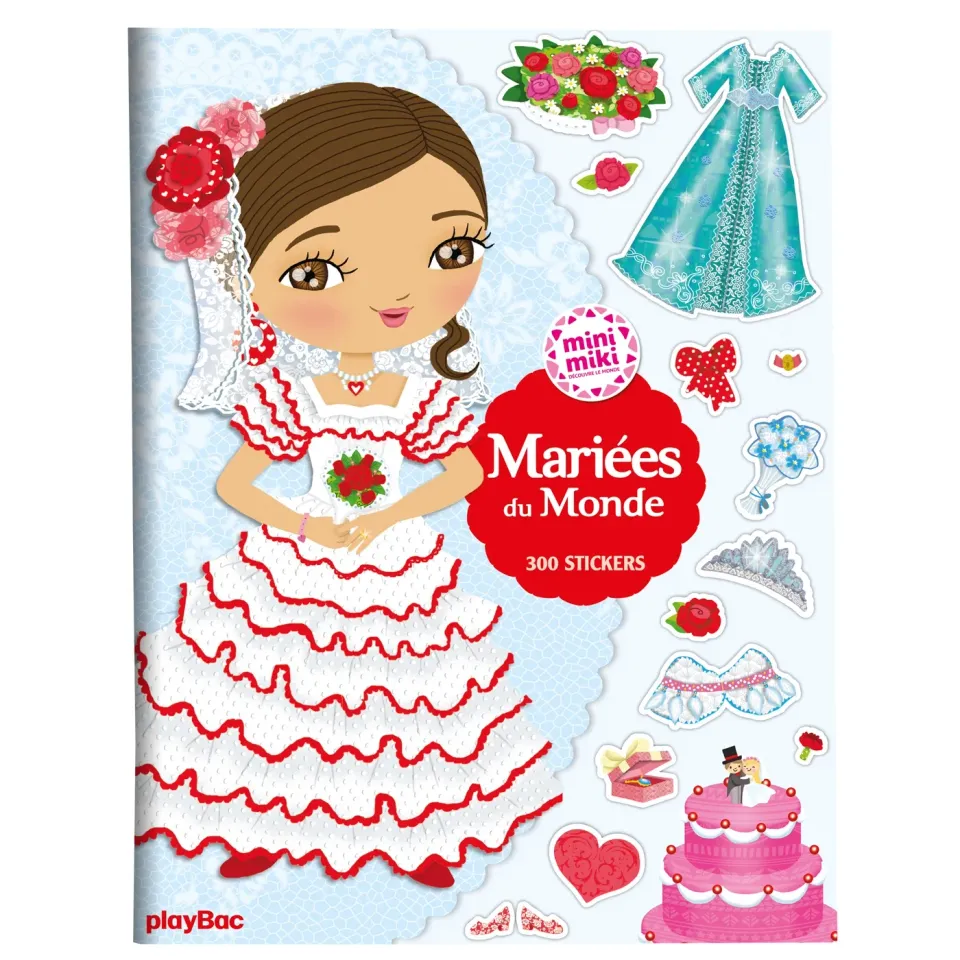 Frigobloc Minimiki cahier stickers Mariées du monde 300