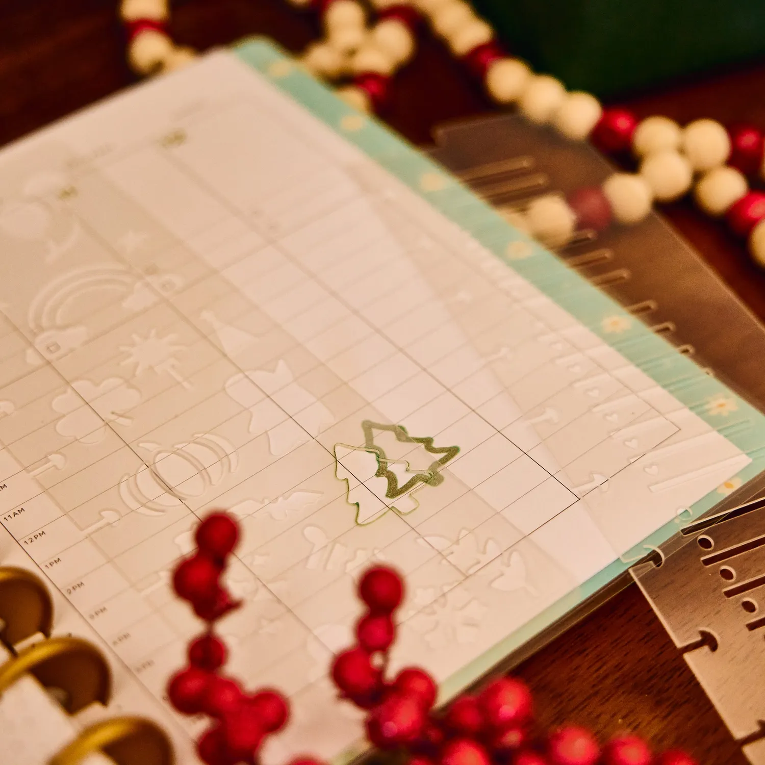 Happy Planner Seasonal marque-pages pochoirs lot de 2