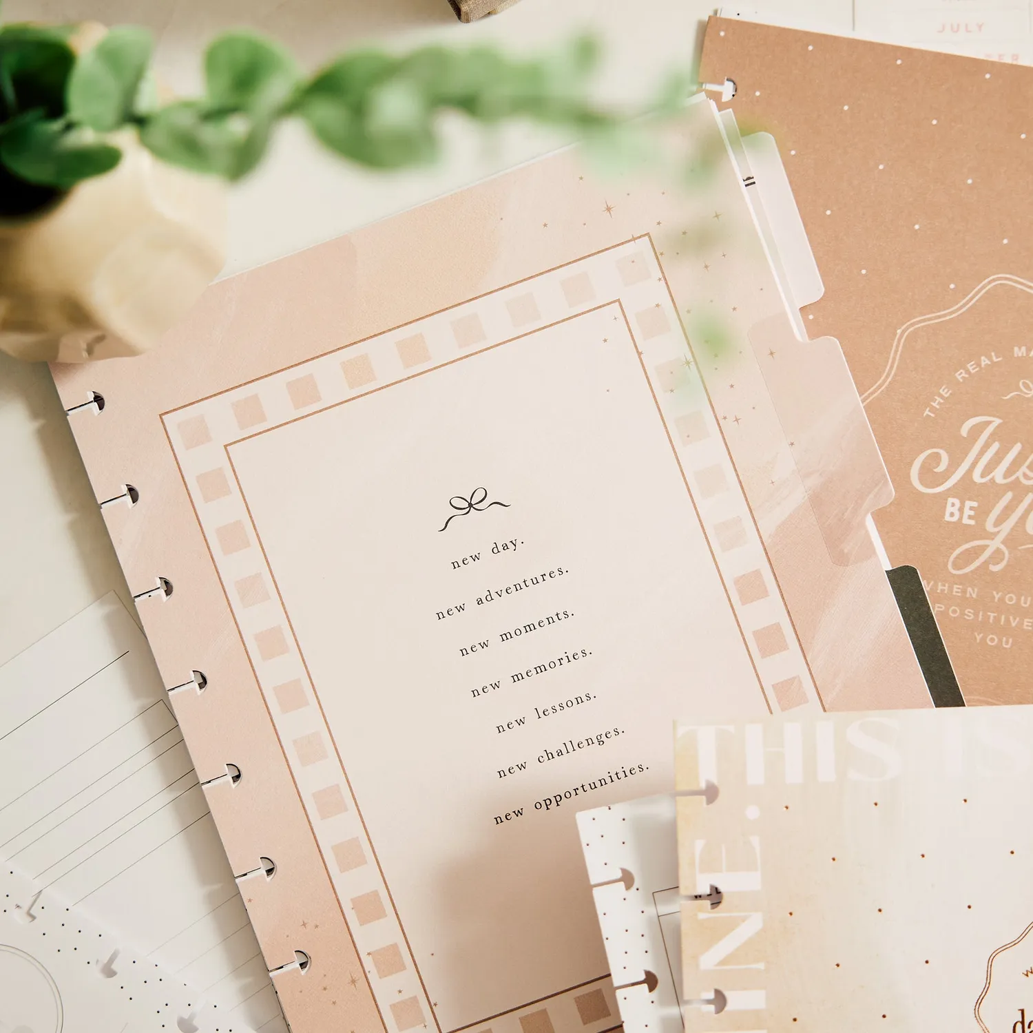 Happy Planner Modern Balance Classic recharge quotidienne non datée