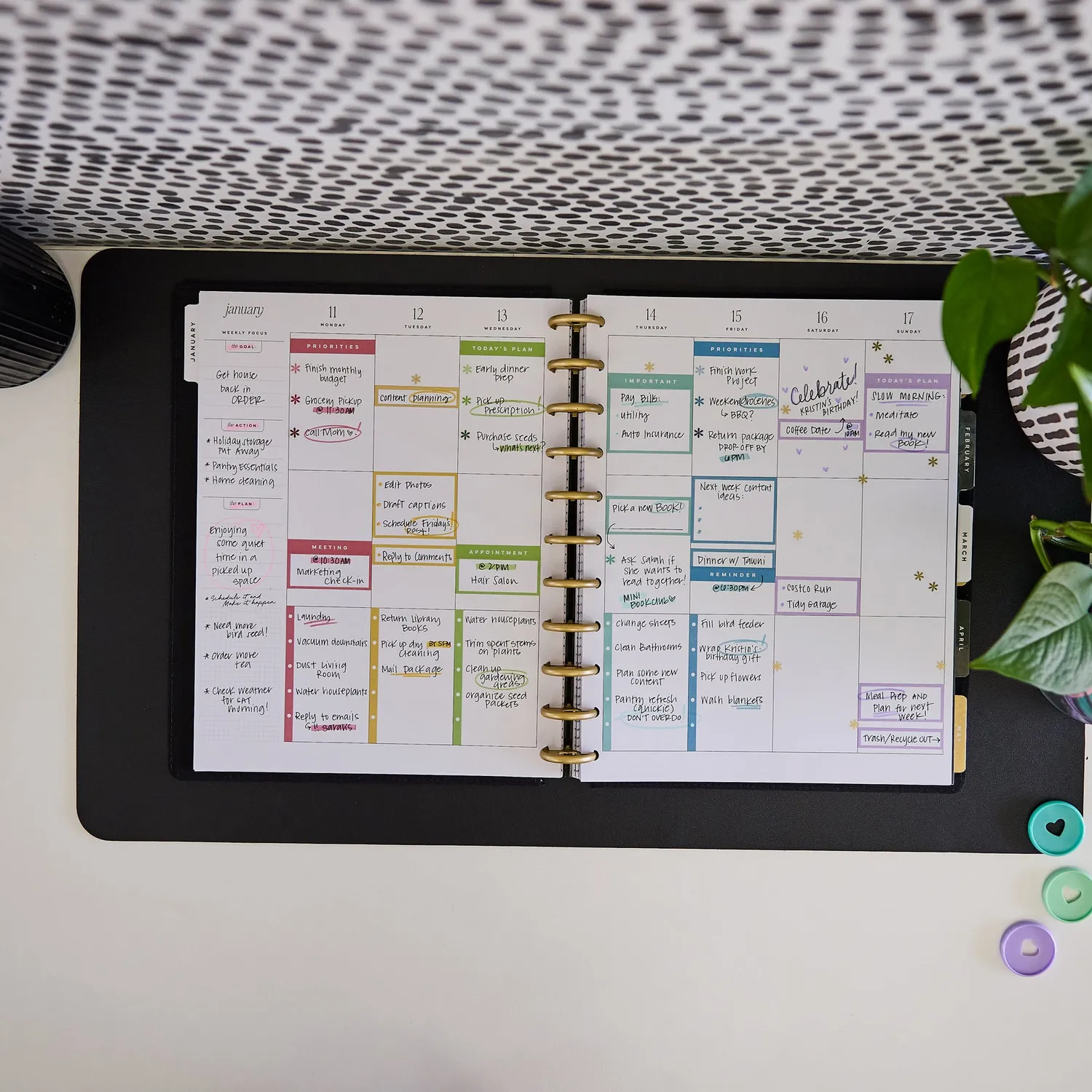 Happy Planner Love L+S planner 2027 Big vertical 12 mois