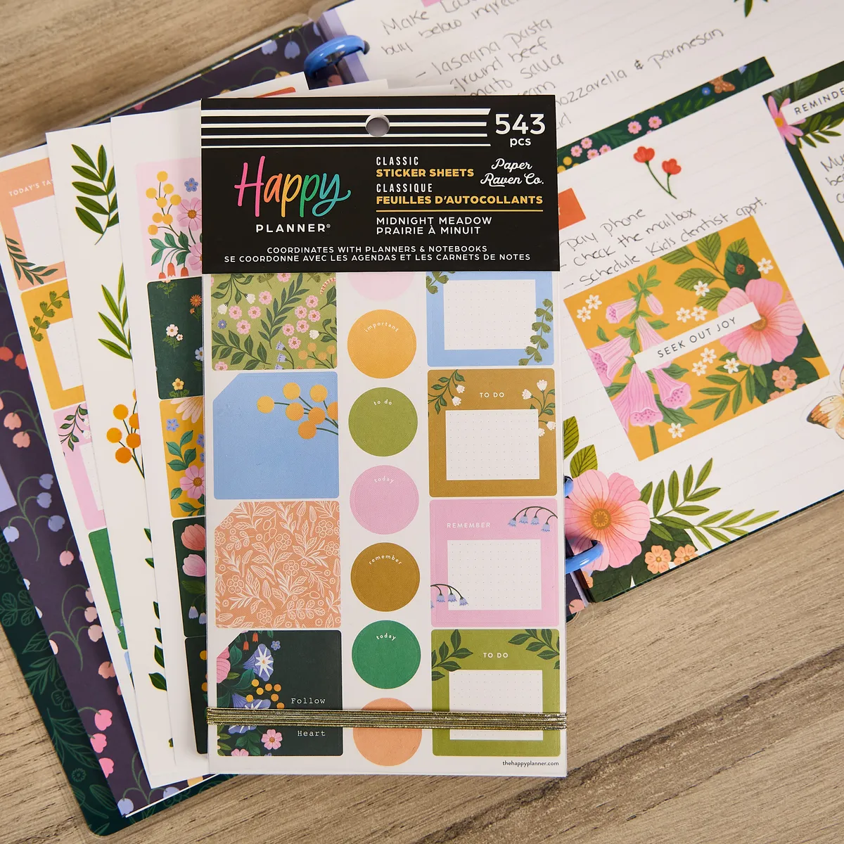 Me & my big ideas Midnight Meadow stickers fleurs 543