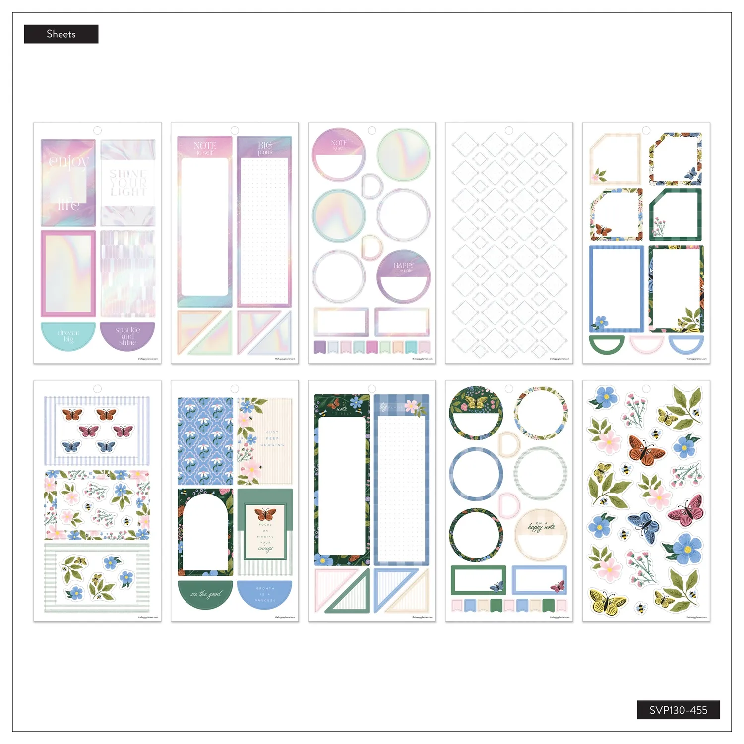 Happy Planner Color Story Big stickers value pack 30 feuilles