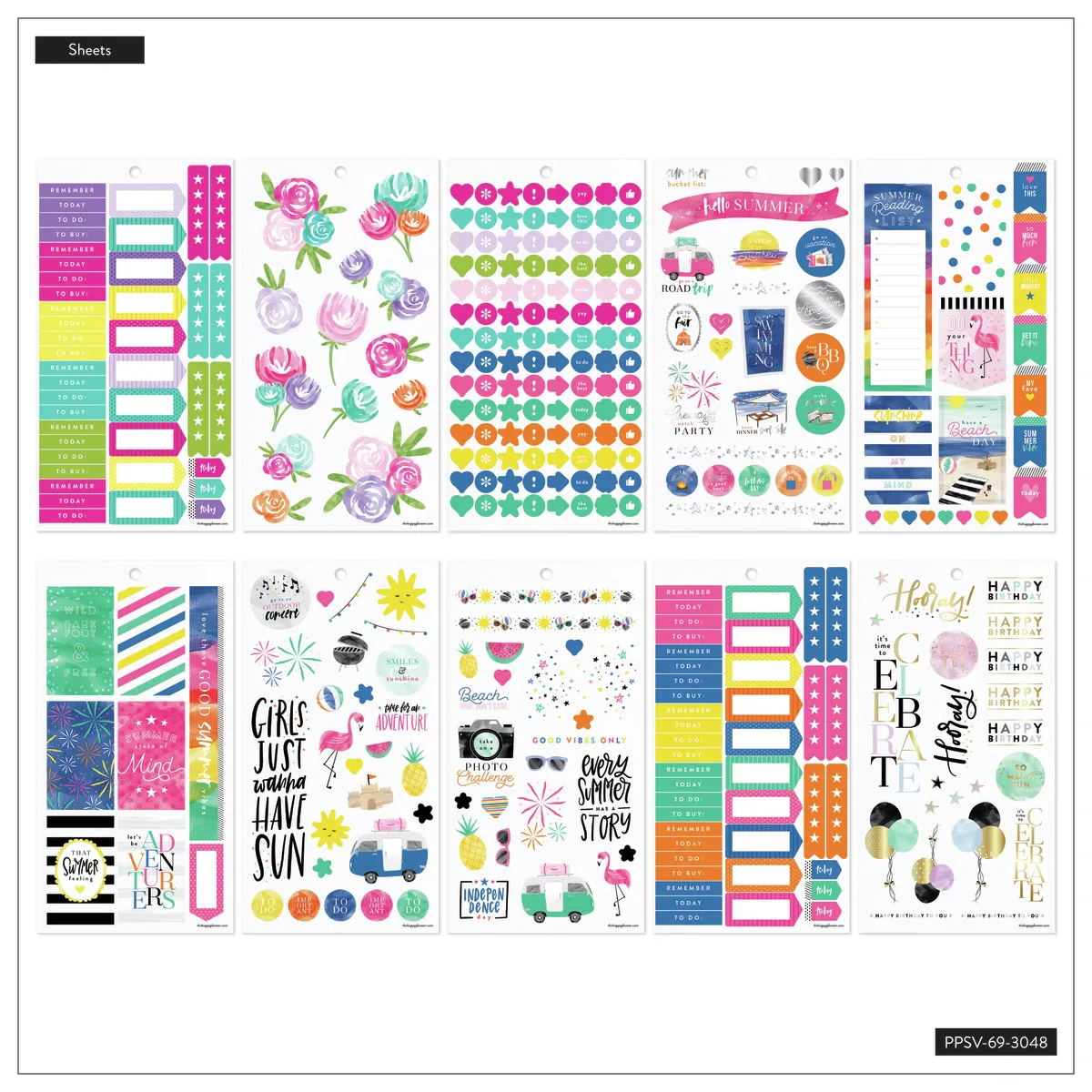 Happy Planner All in a Season stickers 878 pcs saisons