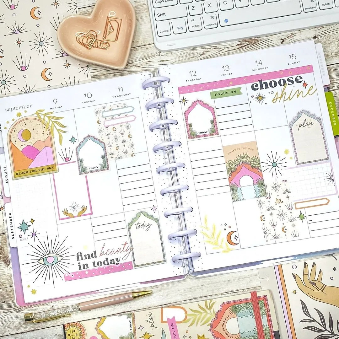 Happy Planner Desert Mystic stickers décoratifs 646 pièces
