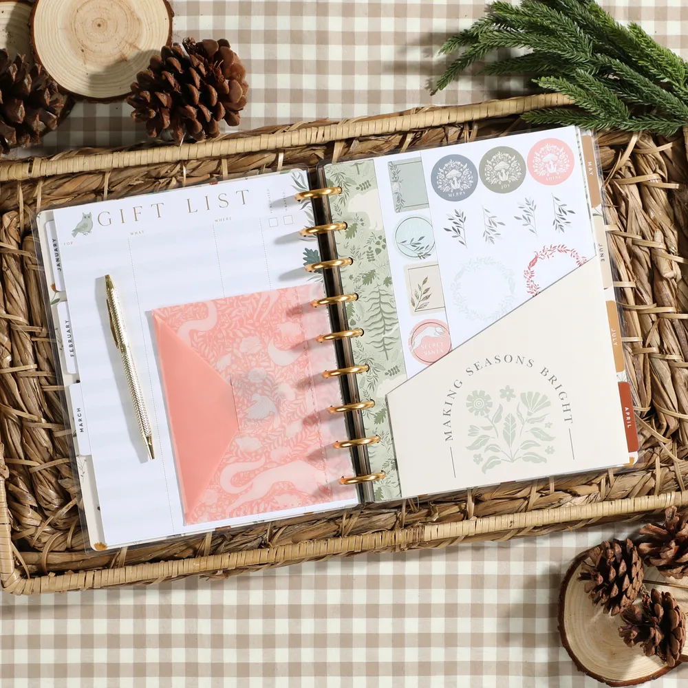 Happy Planner Woodland Charm Classic compagnon Noël