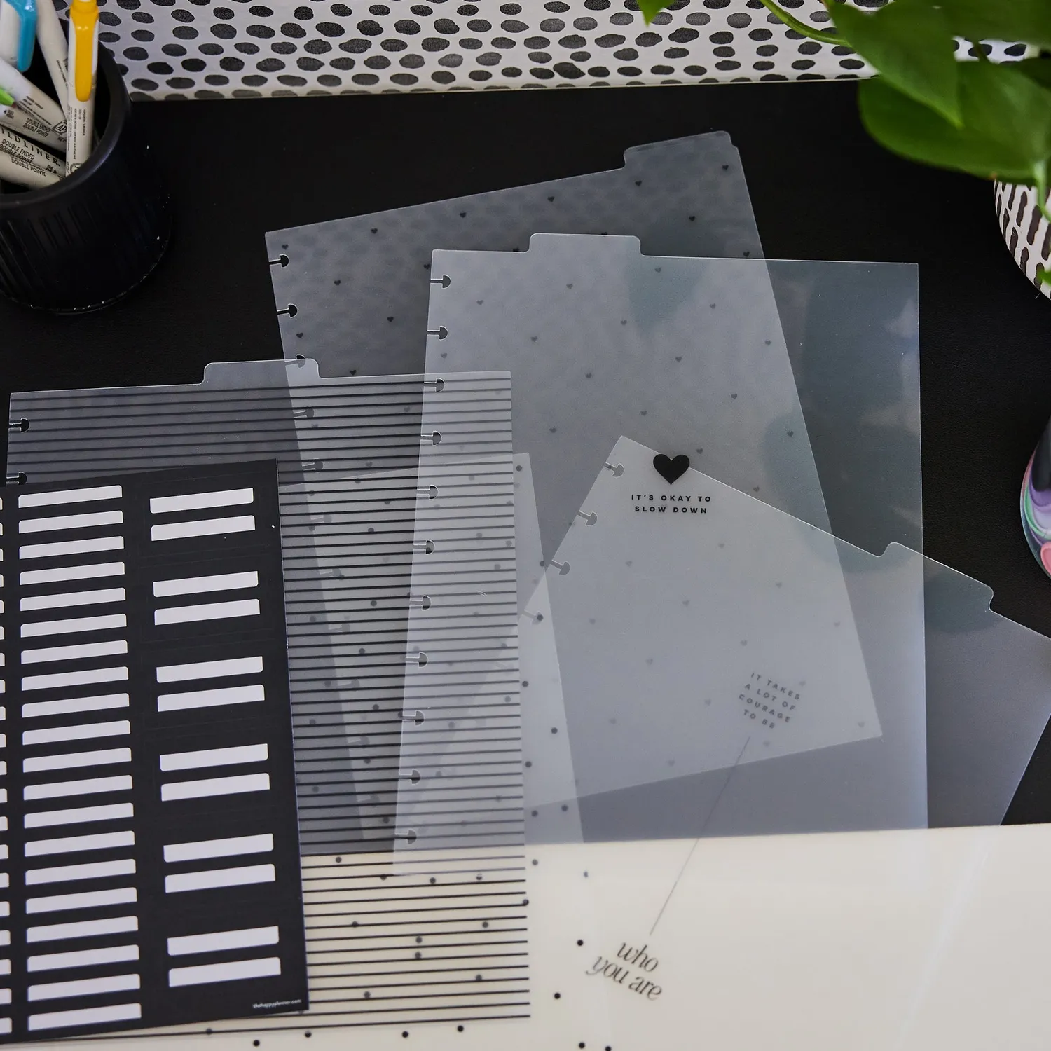 Happy Planner Love L+S intercalaires agenda Big plastique x5 neutre