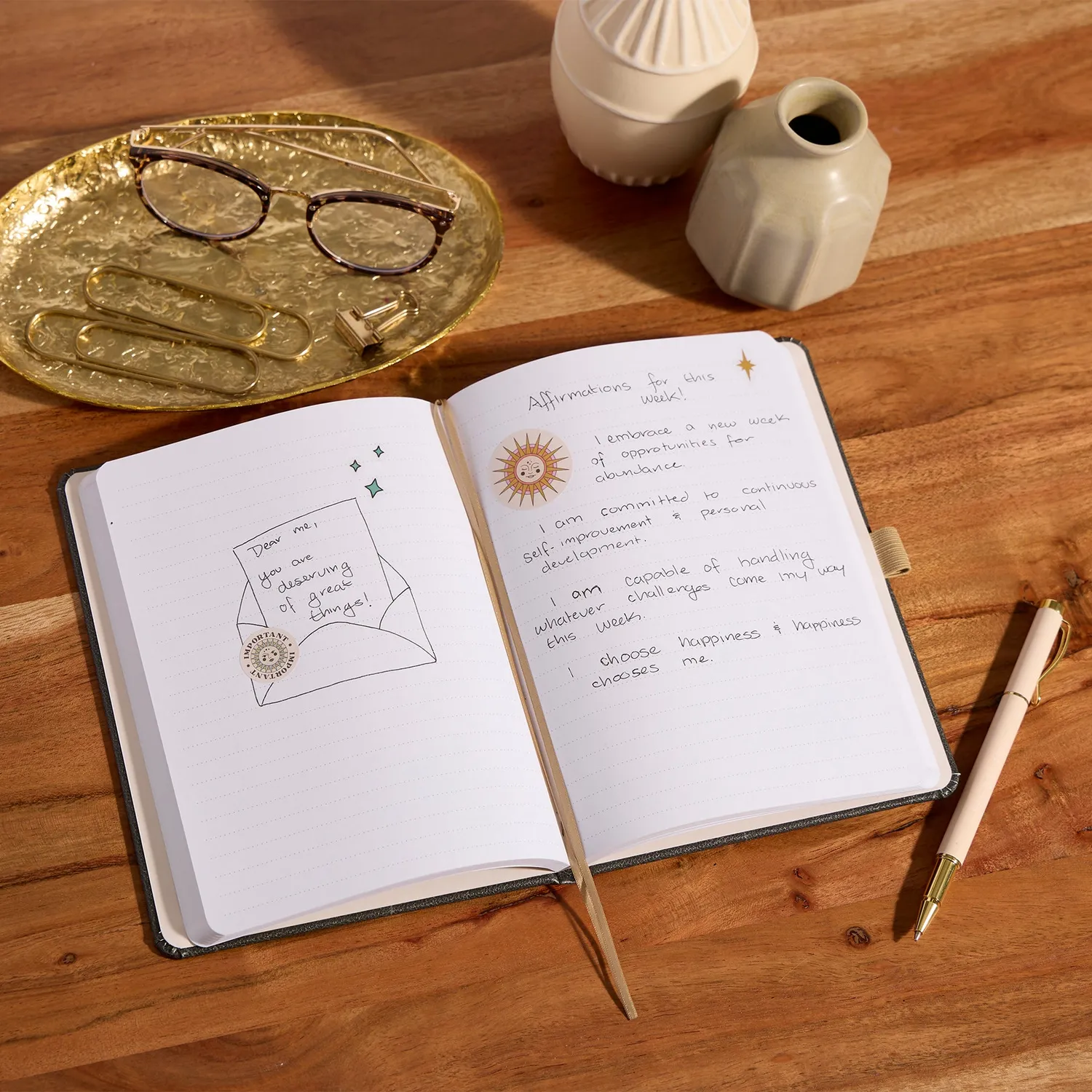 Happy Planner Linear Galaxy carnet pointillé 80 feuilles 160g