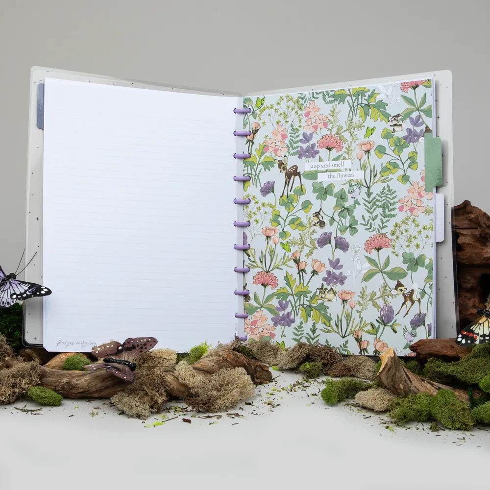 Happy Planner Bambi Springtime carnet Big pointillé ligné 60 feuilles