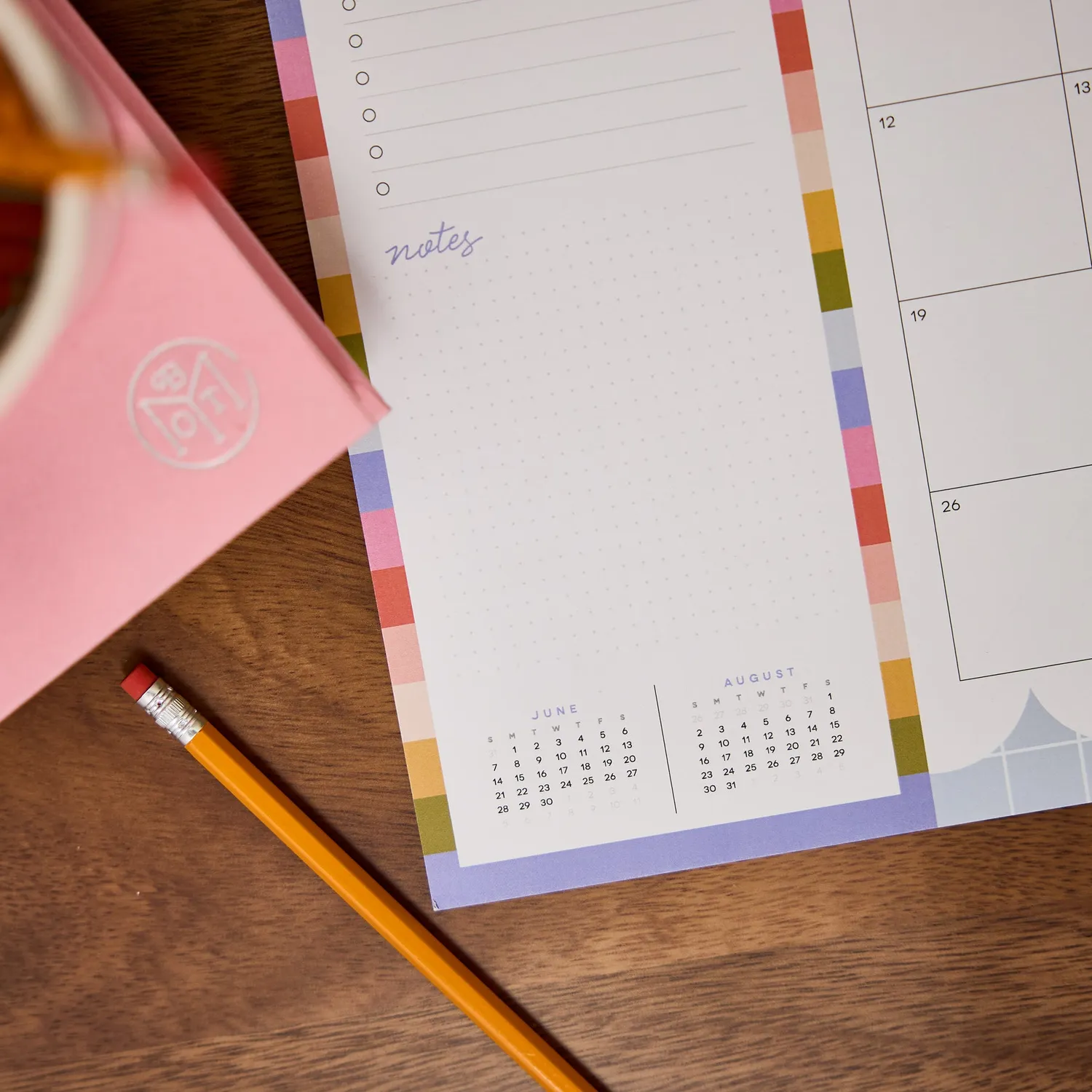 Me & my big ideas School Doodles calendrier bureau 12 mois