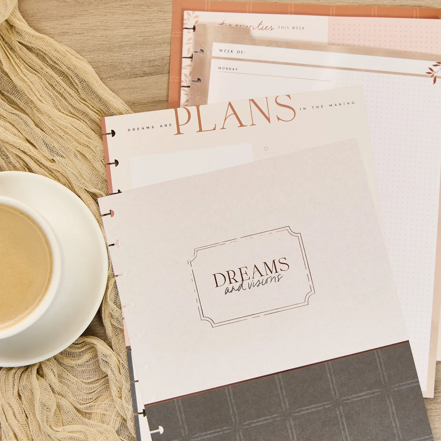 Happy Planner Modern Charm extension planner big objectifs budget