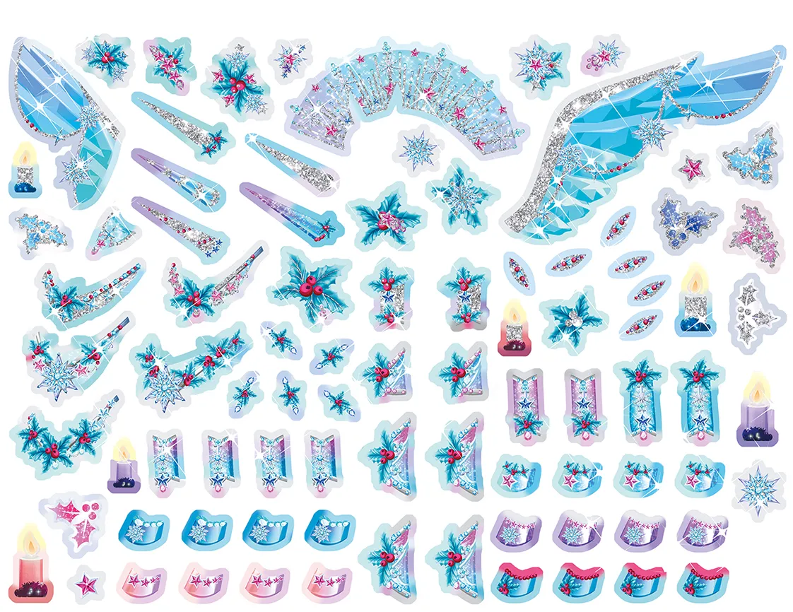 Frigobloc Licornes de Rêve Magie de Noël carnet créatif 2023 autocollants