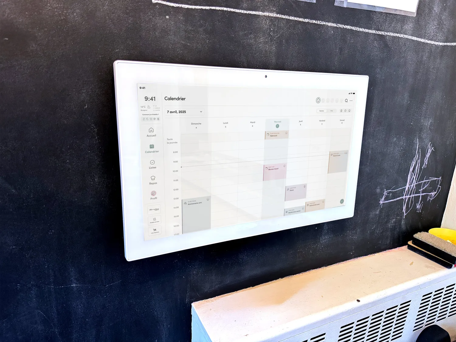 Les Belles Combines Octave Station+ AI écran familial 21,5 pouces