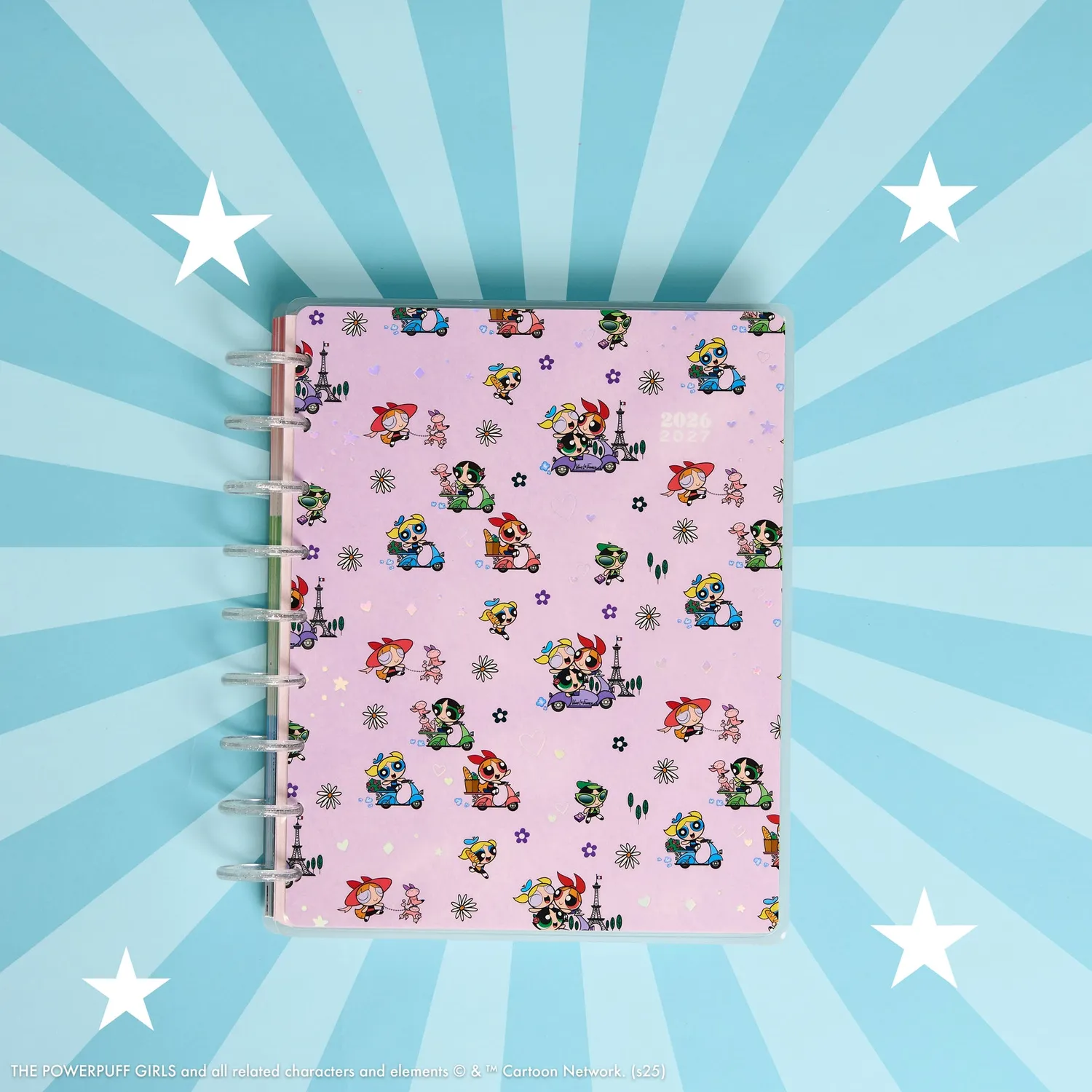 Happy Planner Powerpuff Girls 2026-2027 agenda Classic dashboard 12 mois