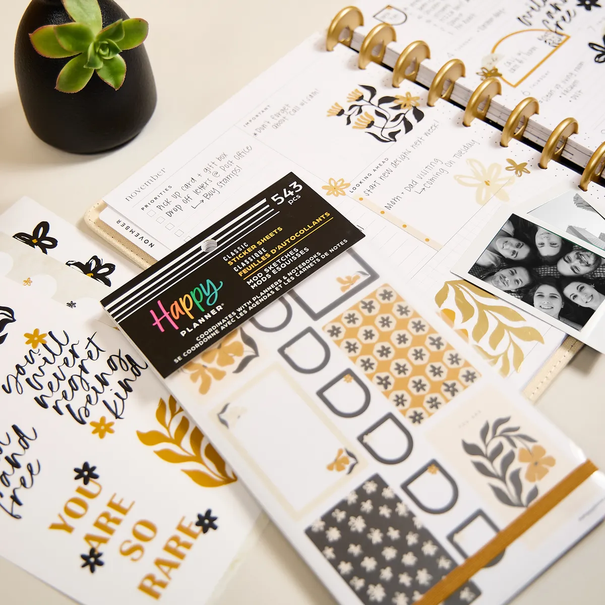 Happy Planner Mod Sketches stickers 30 feuilles floral
