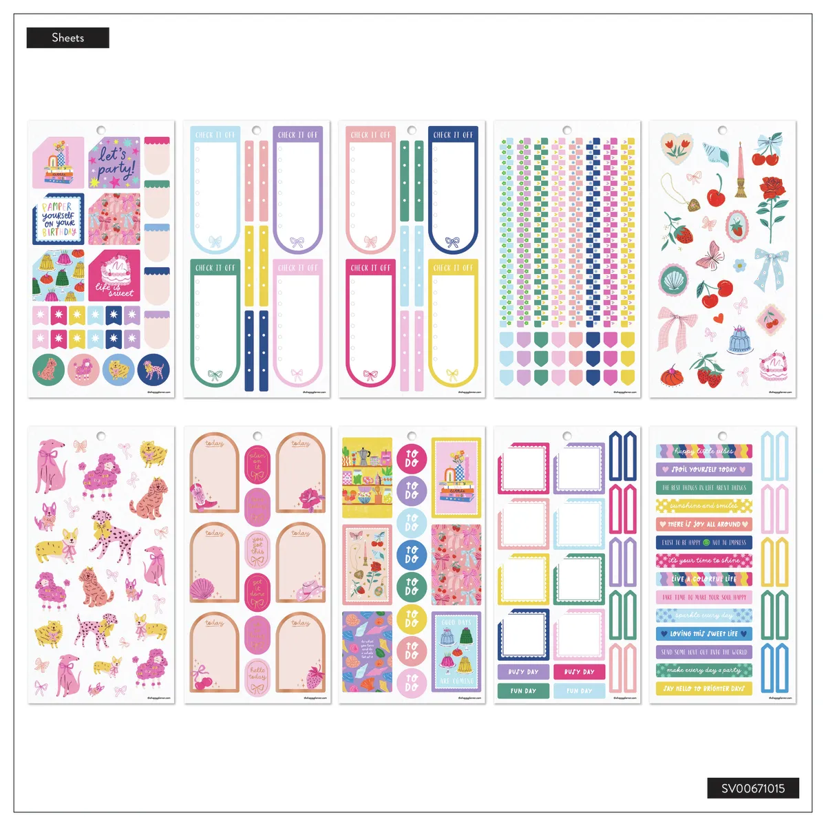 Happy Planner Happy Little Vibes stickers value pack 848 pcs