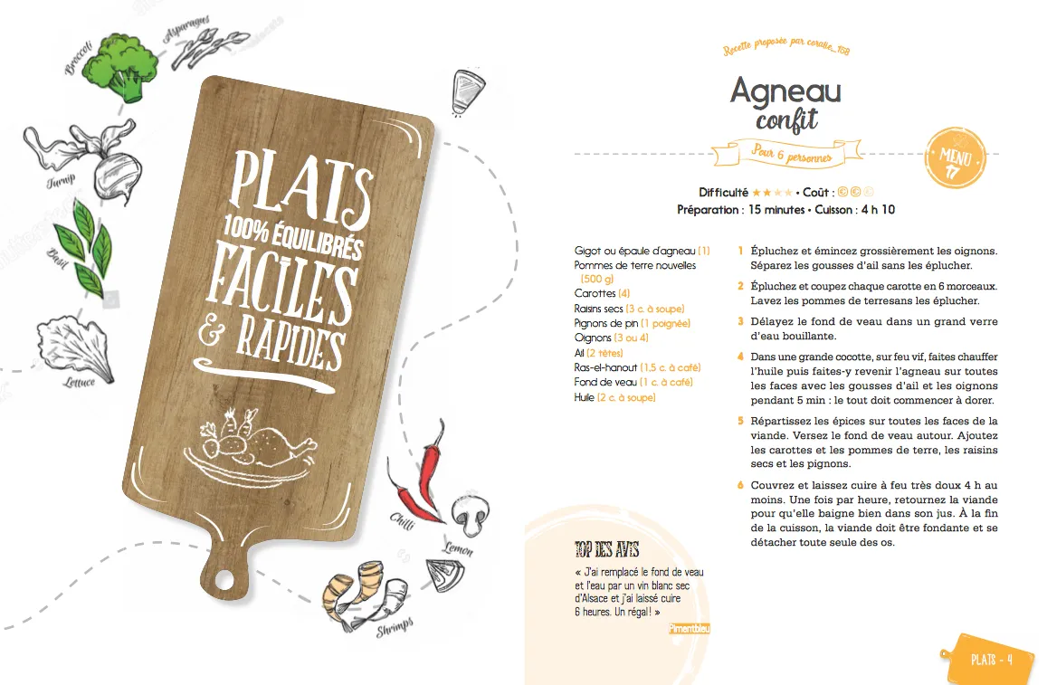 Frigobloc Marmiton Note+book livre recettes planificateur