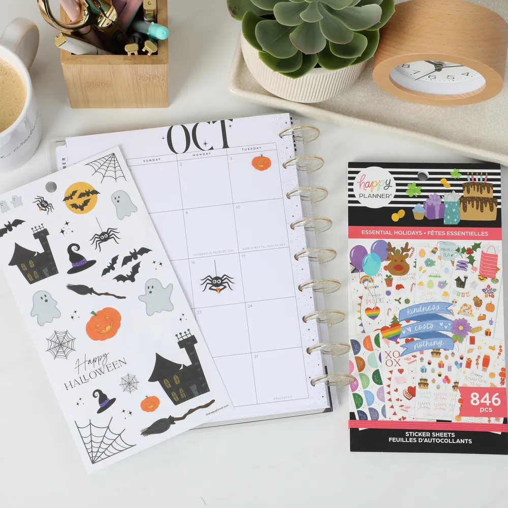 Happy Planner Essential Holidays stickers 30 pages 513