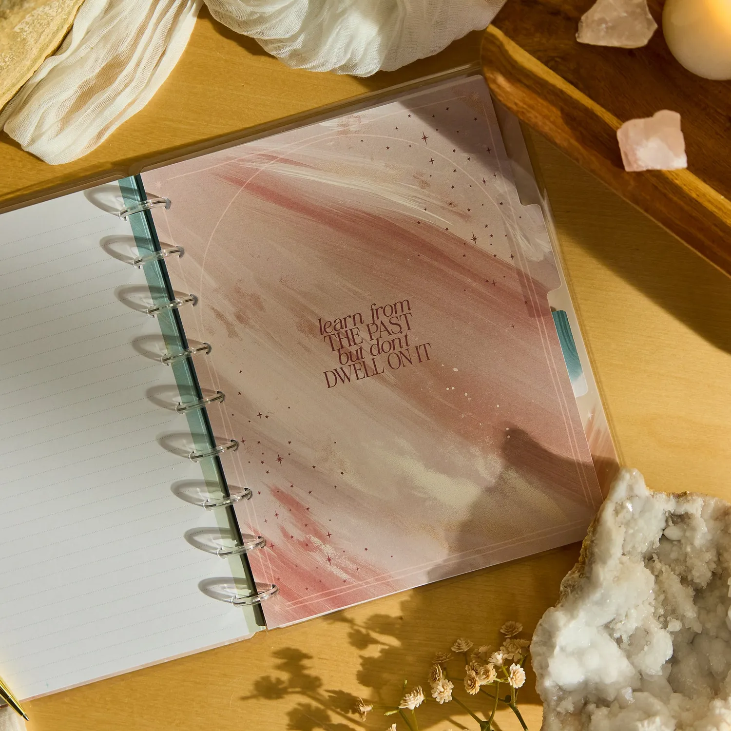 Happy Planner Starlit Glow carnet pointillé ligné classic céleste