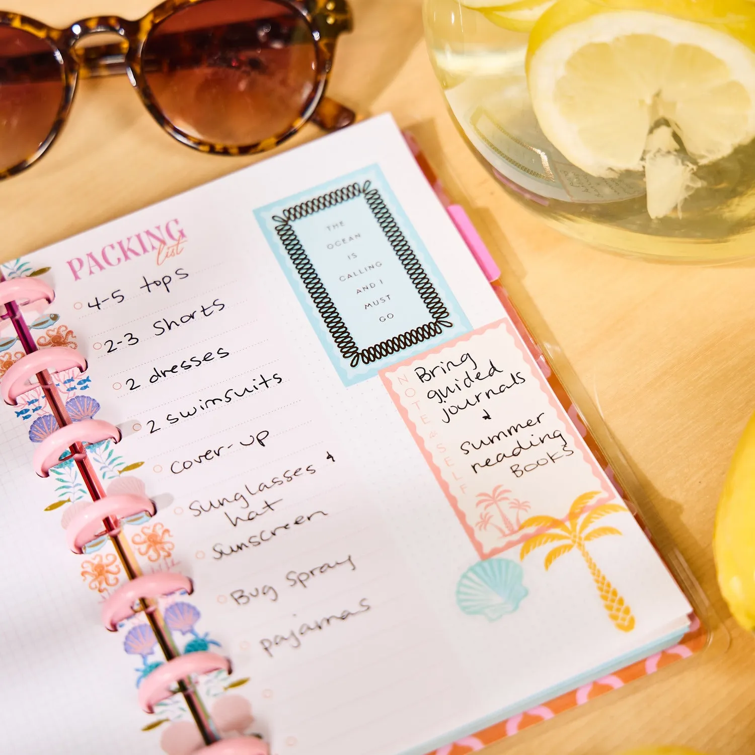 Happy Planner Packing List papier recharge Mini 40 feuilles