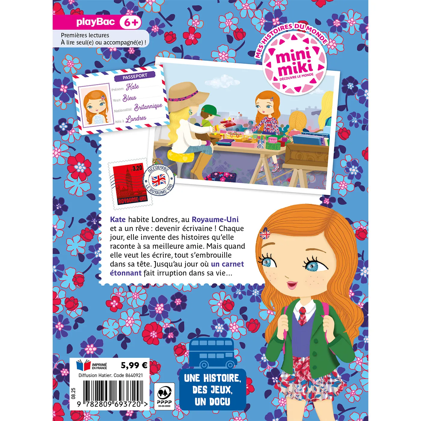 Frigobloc Minimiki carnet secret de Kate livre 6 ans