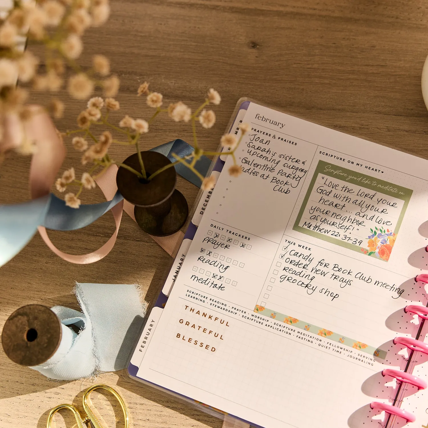 Happy Planner French Papers 2026-2027 agenda foi Classic