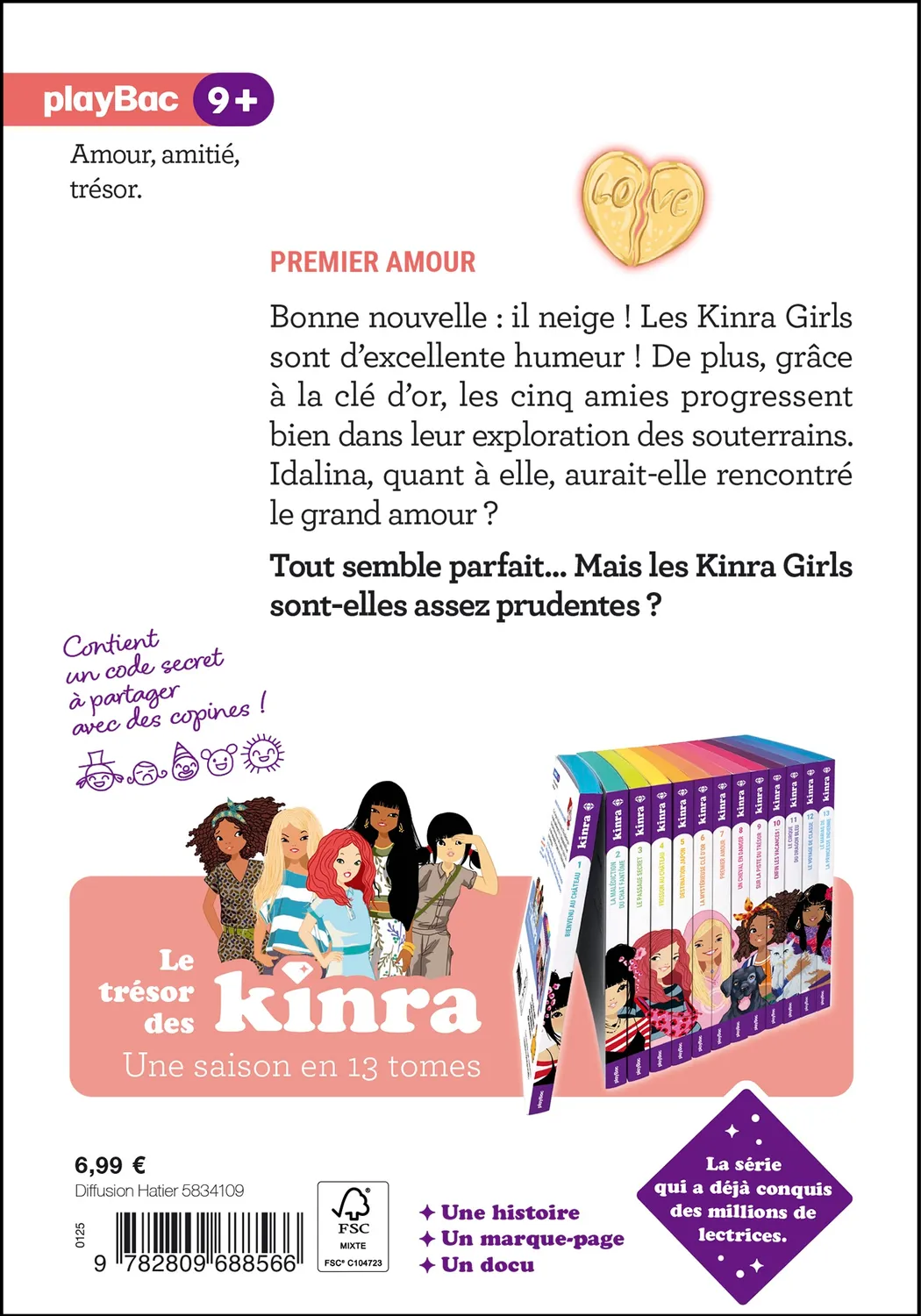 Kinra Girls Le trésor des Kinra Tome 7 Premier amour roman