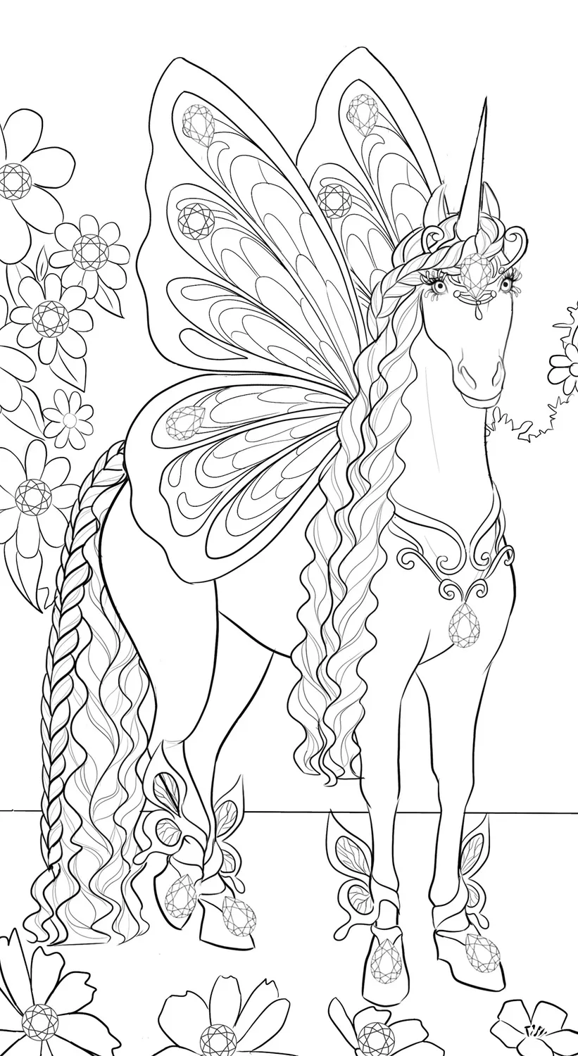 Frigobloc Strass et coloriages Licornes cahier 40 modèles