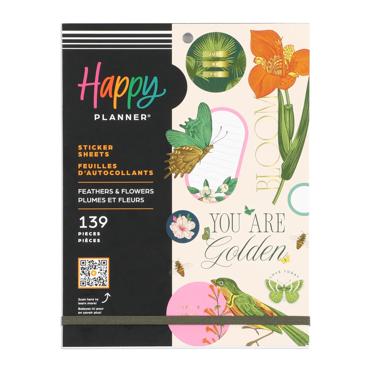 Happy Planner Feathers & Flowers stickers Big 132 stickers floral