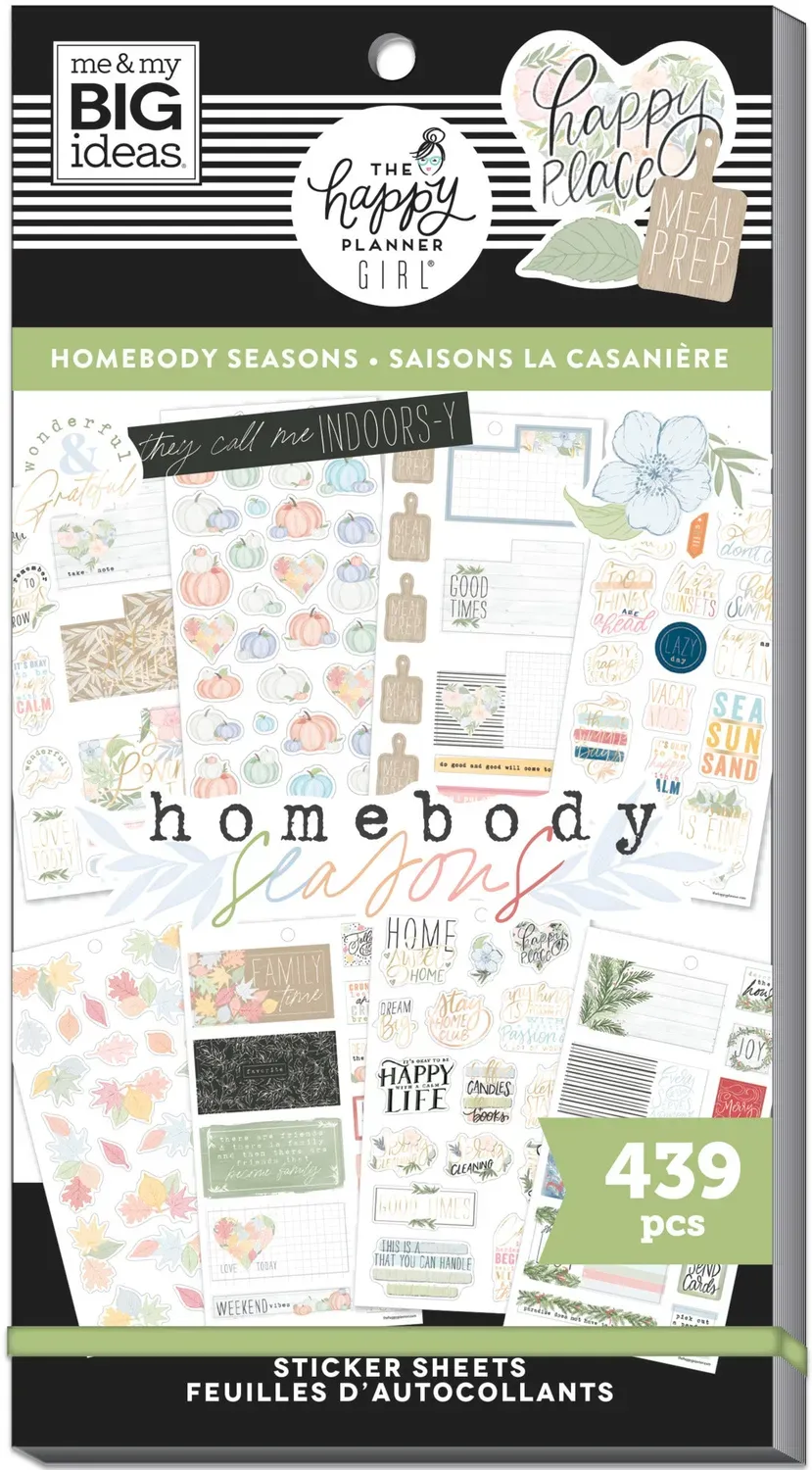 Happy Planner Homebody Seasonal stickers 439 cocooning