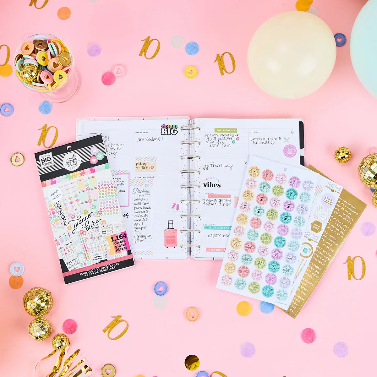 Happy Planner Planner Babe stickers Value Pack 1164