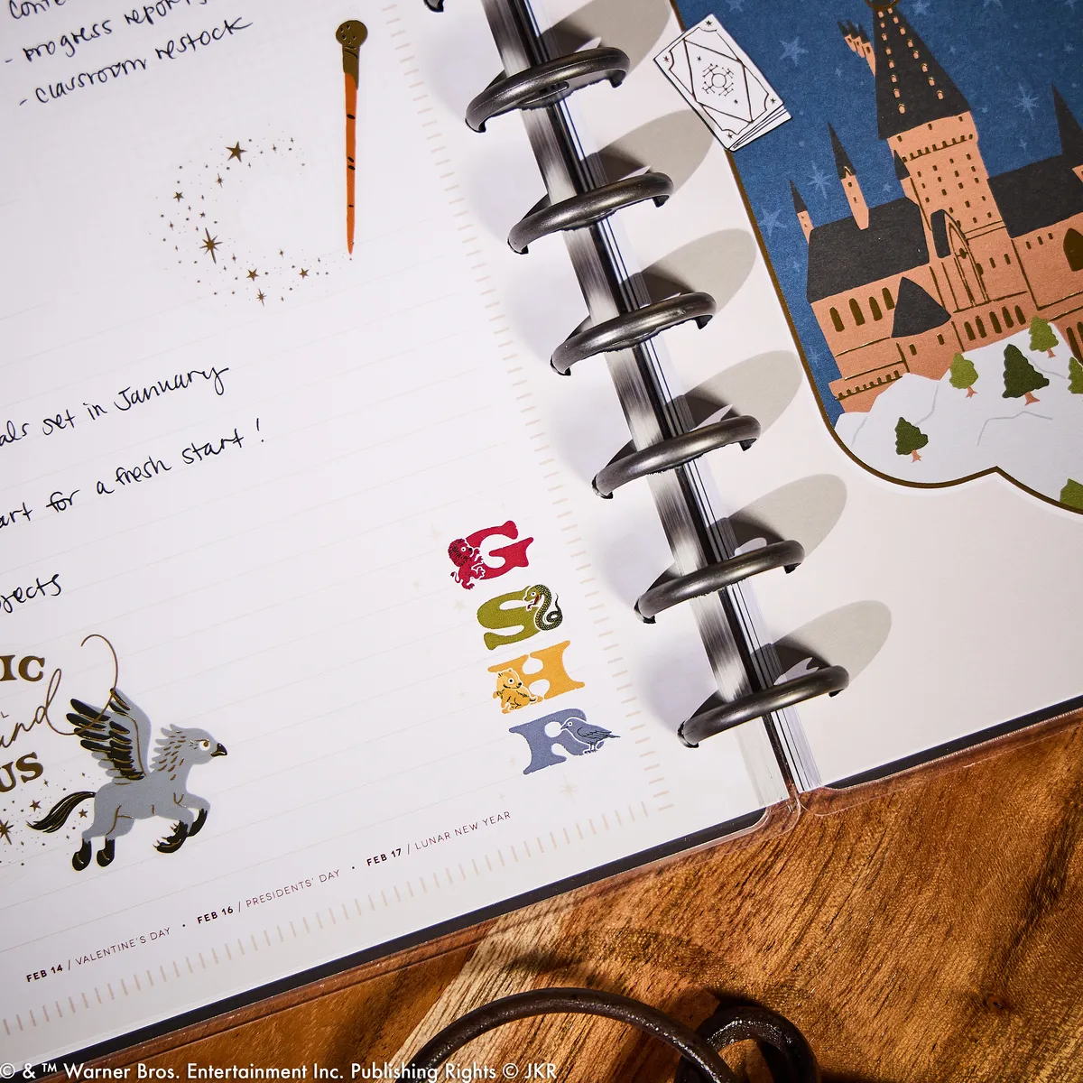 Happy Planner Harry Potter agenda enseignant classique 12 mois