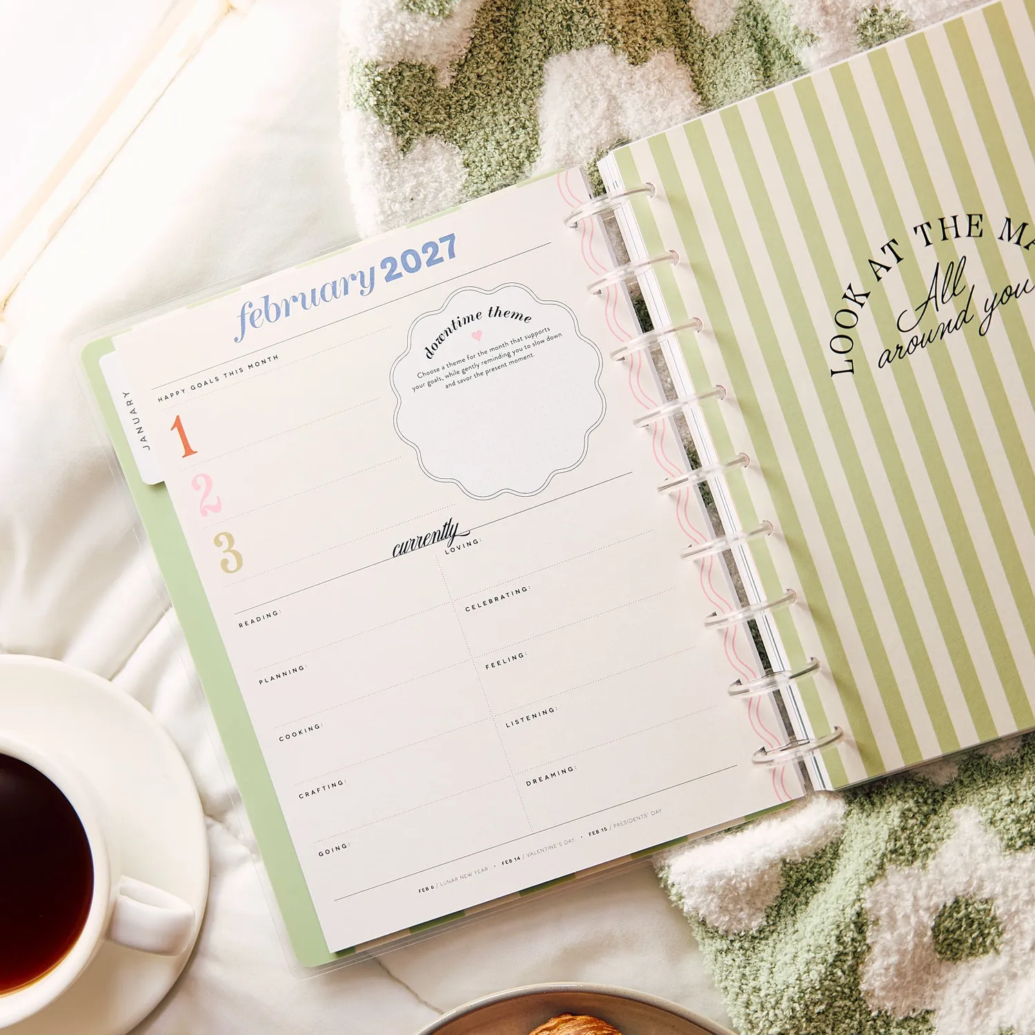Happy Planner 2027 Screen Free Society agenda Classic Downtime