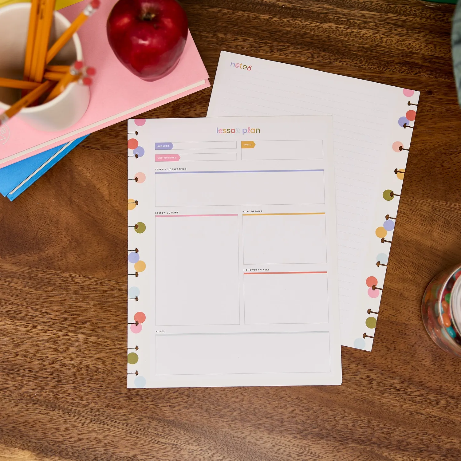 Happy Planner School Doodles papier Big 40 lecons ecole