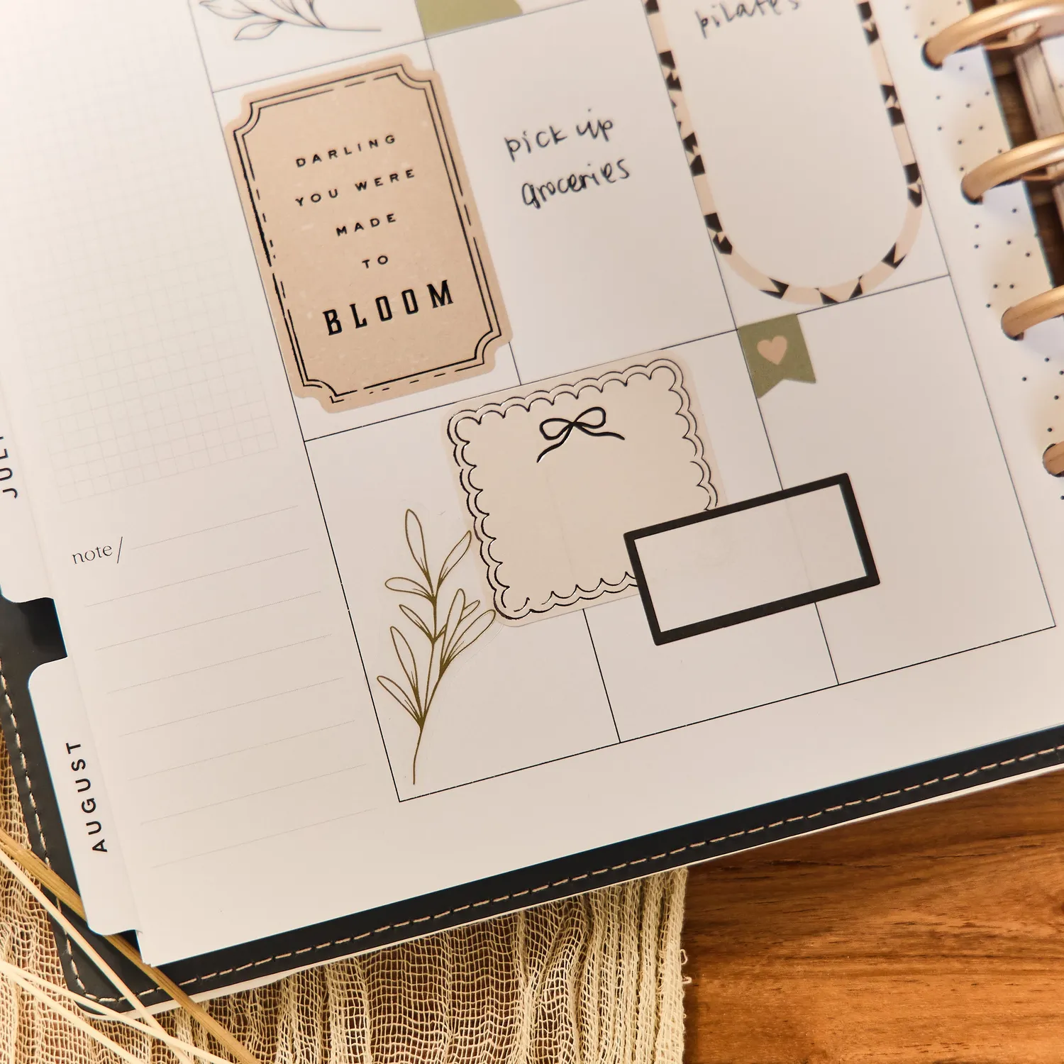 Happy Planner Heritage Charm 2026 agenda Classic vertical 12 mois