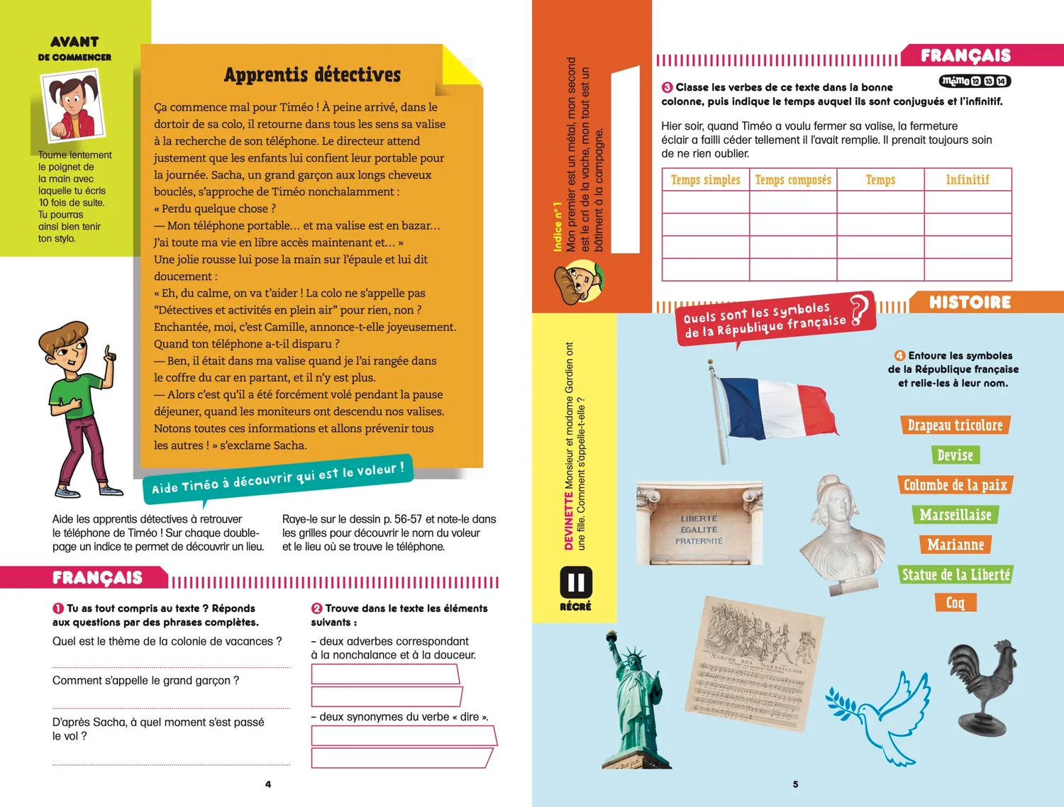 Frigobloc Incollables CM2-6e cahier vacances 2026 10-11 ans