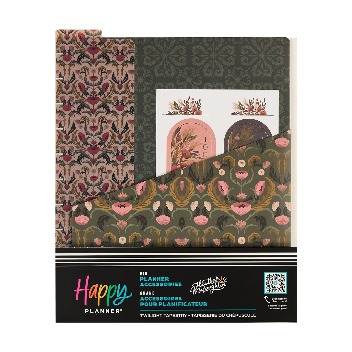 Happy Planner Twilight Tapestry pack accessoires Big floral