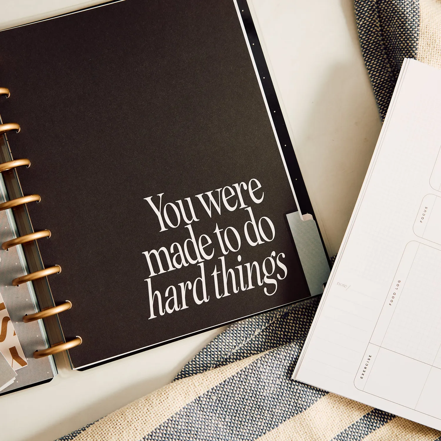 Happy Planner Haven & Heart Fitness recharge agenda Classic 6 mois sport