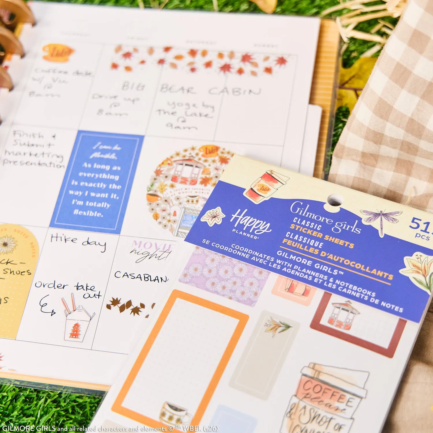 Happy Planner Gilmore Girls stickers classiques 528 stickers