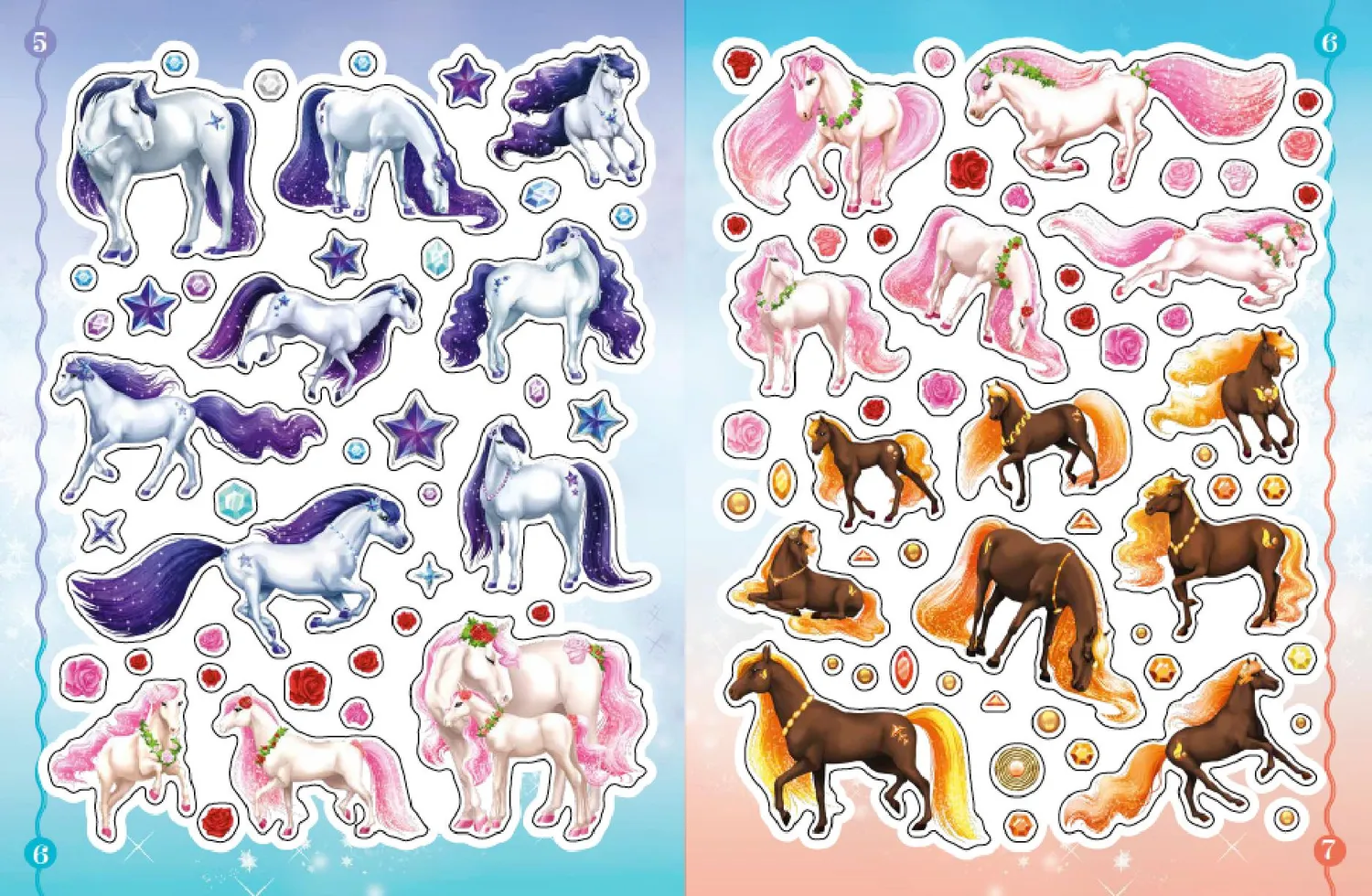 Animal Style Chevaux merveilleux stickers 300 autocollants