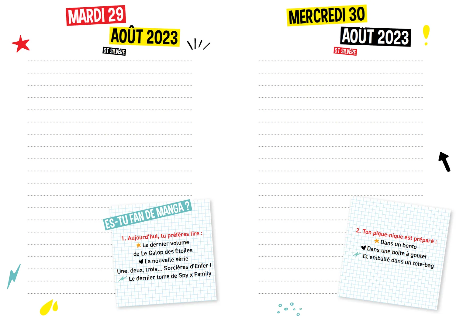Frigobloc Mon agenda tests 2024-2025 agenda ado relié
