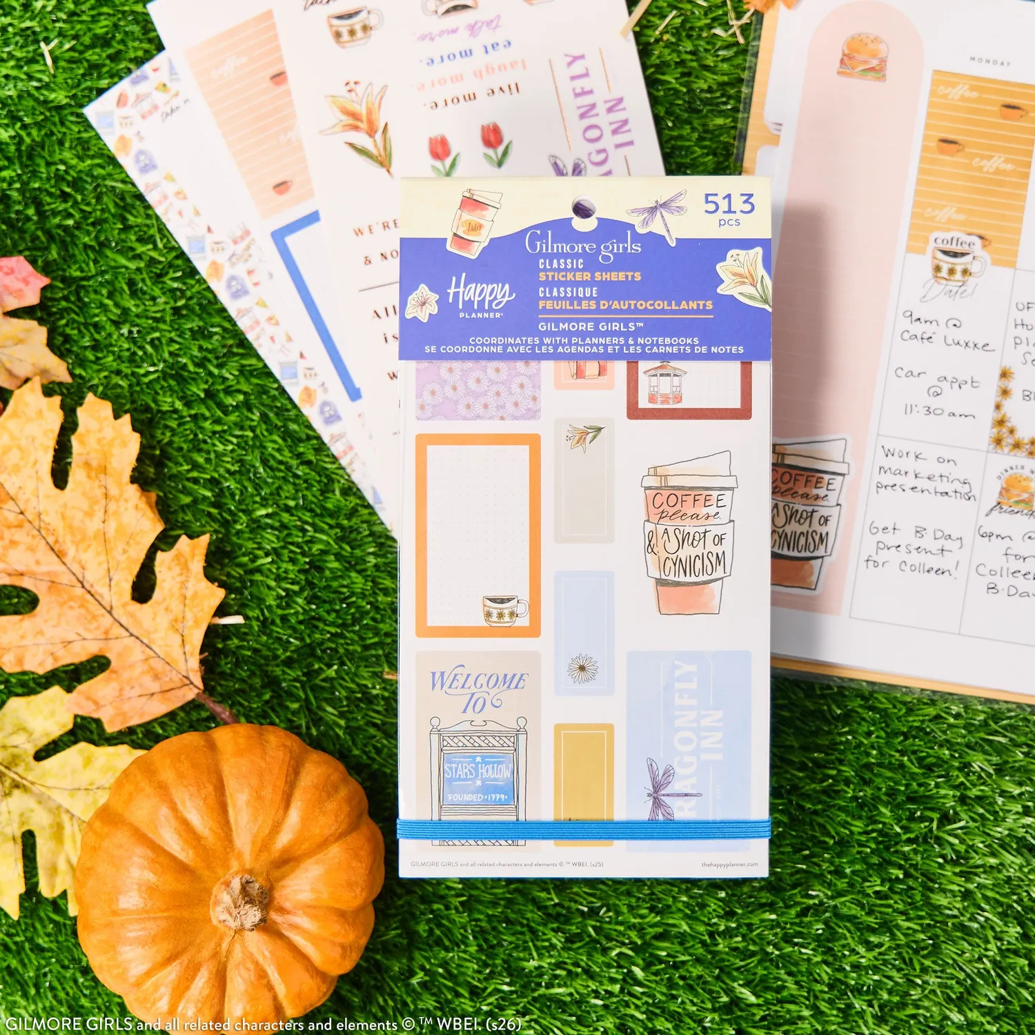 Happy Planner Gilmore Girls stickers classiques 528 stickers
