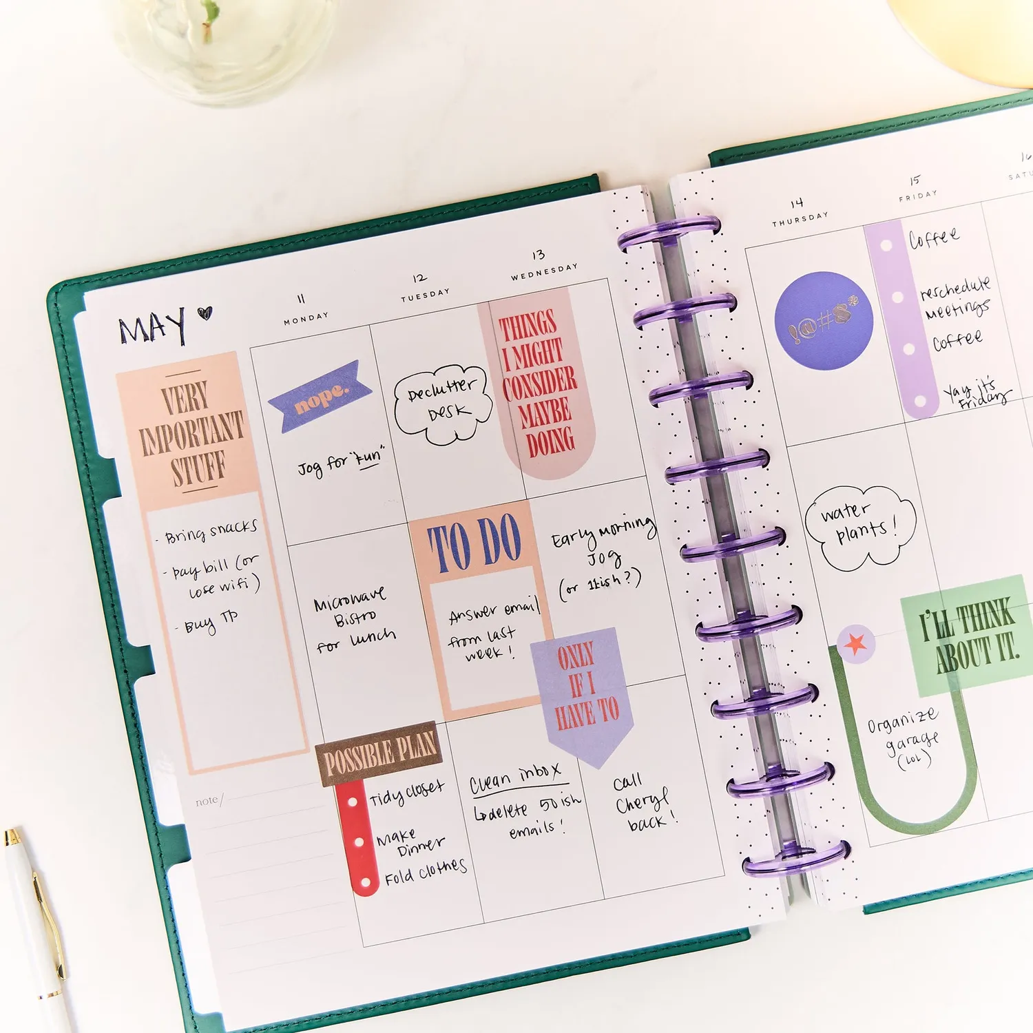 Happy Planner Current Mood agenda Classic vertical non daté