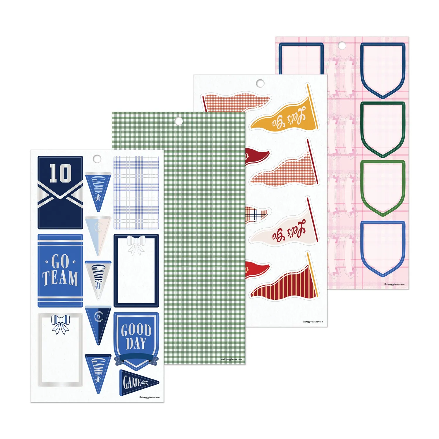 Happy Planner Varsity Charm stickers Classic 30 planches sport