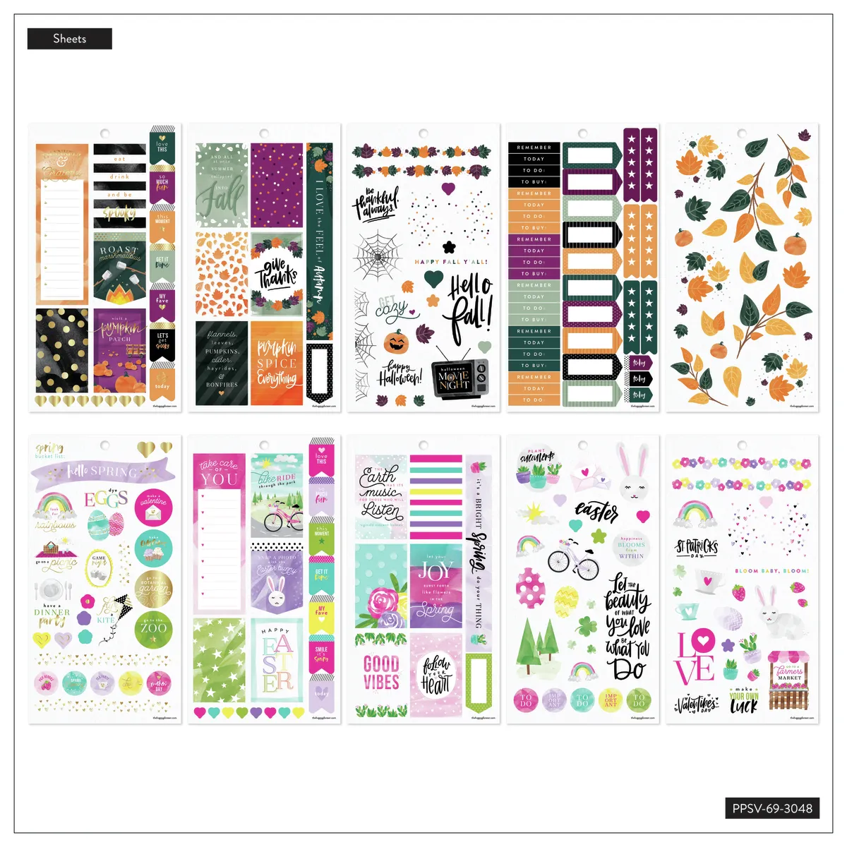 Happy Planner All in a Season stickers 878 pcs saisons