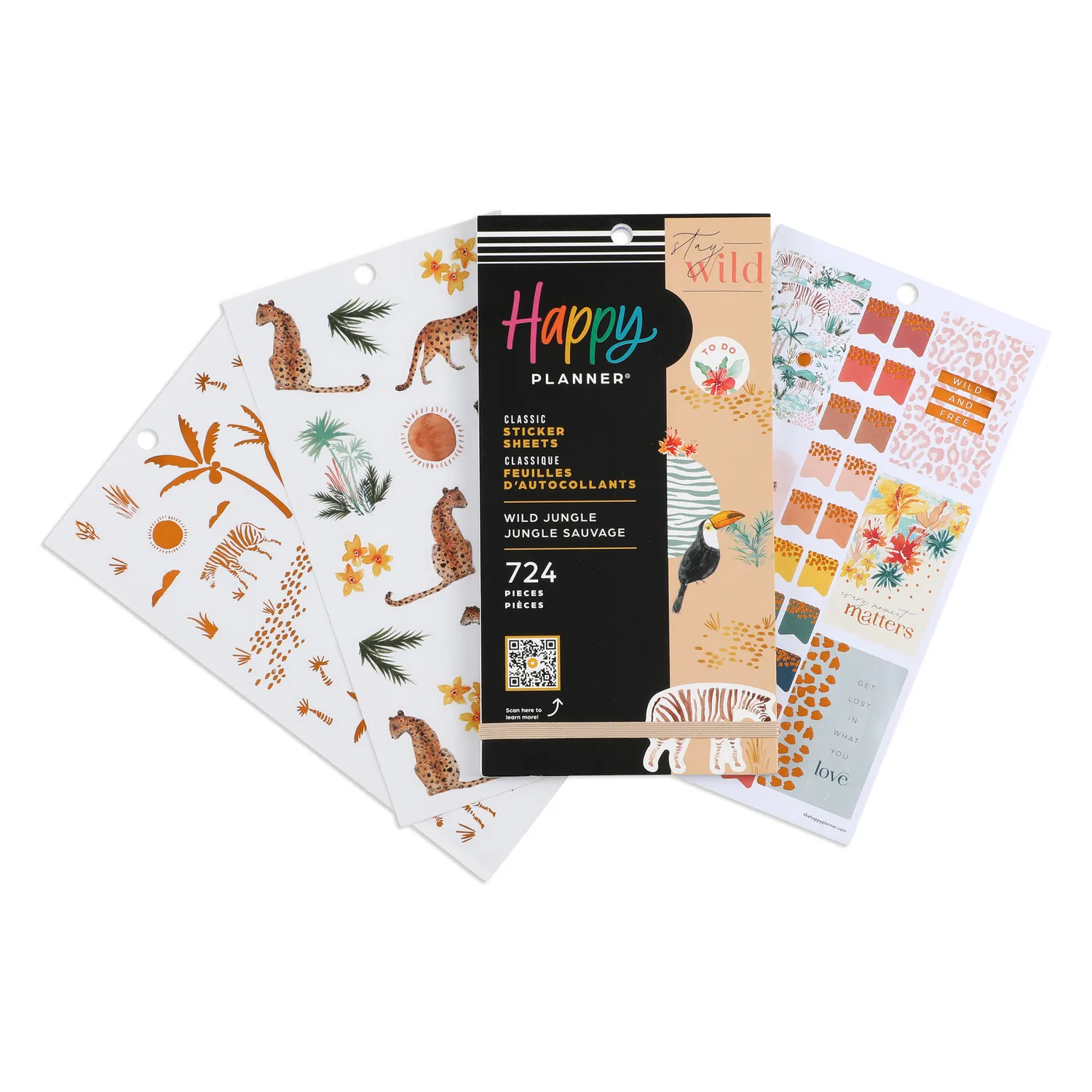 Happy Planner Wild Jungle Value Pack stickers 30 planches