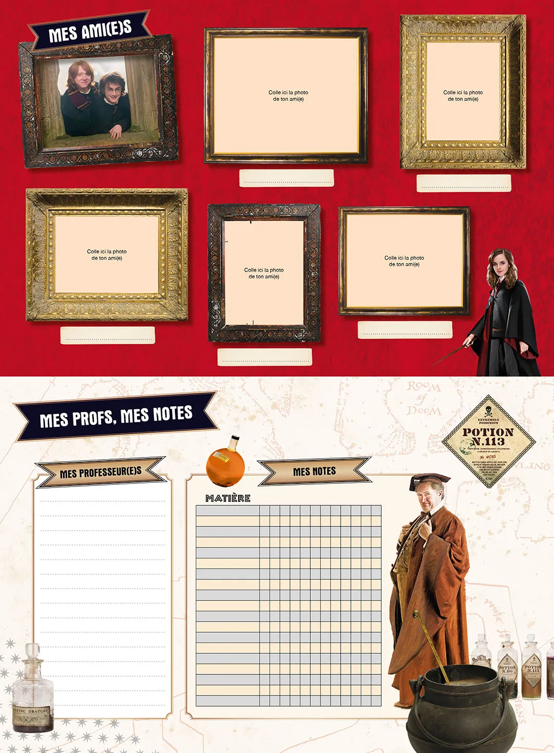 Frigobloc Harry Potter Mon calendrier organiseur 2023-2024 calendrier 16 mois
