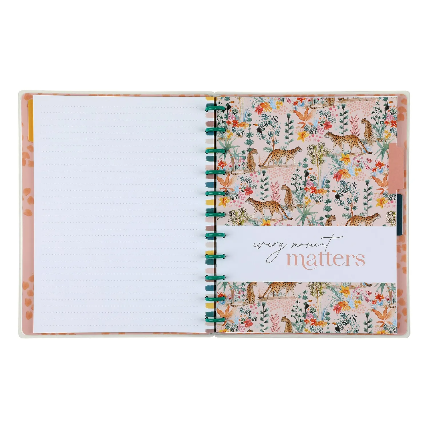 Happy Planner Wild Jungle Big carnet pointillé 60 feuilles ligné pointillé