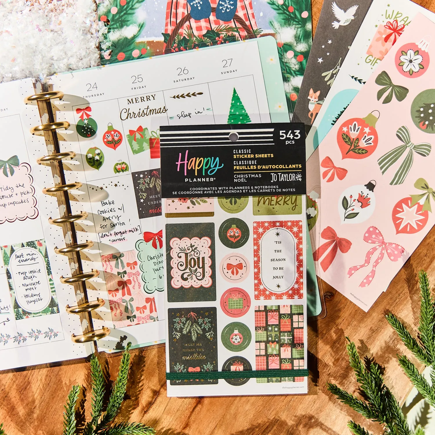 Happy Planner Christmas stickers value pack 543 pièces