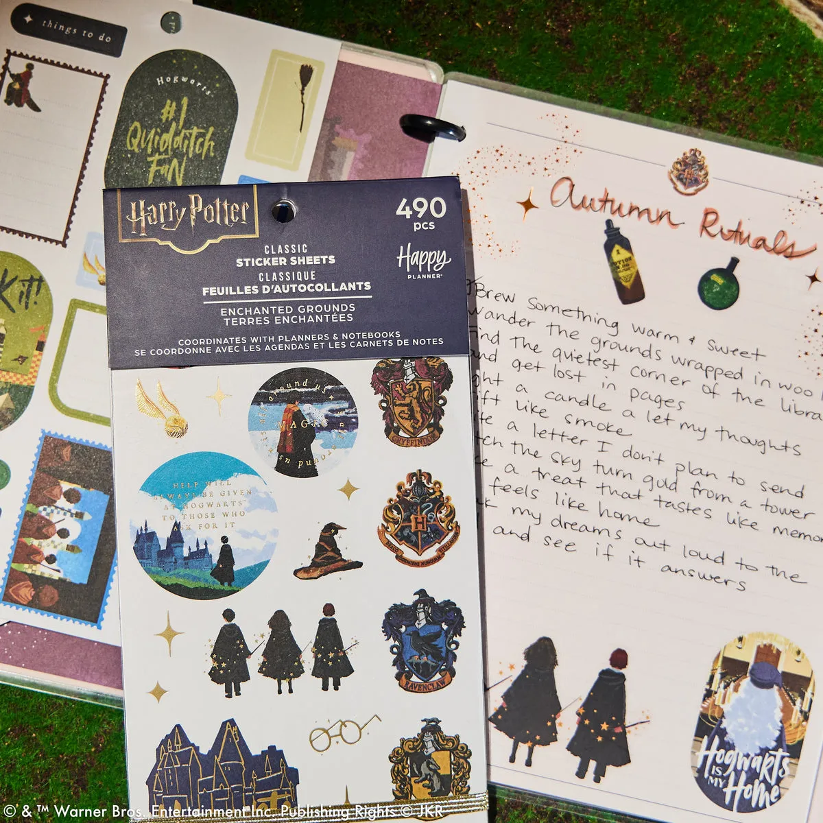 Happy Planner Harry Potter Enchanted Grounds stickers 486